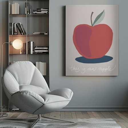 This is an Apple Canvastavla 50x70 cm