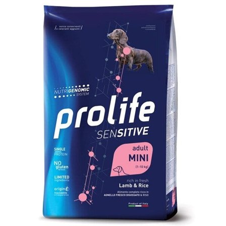 Prolife Sensitive Adult Mini Lamb & Rice Cibo Secco Per Cani