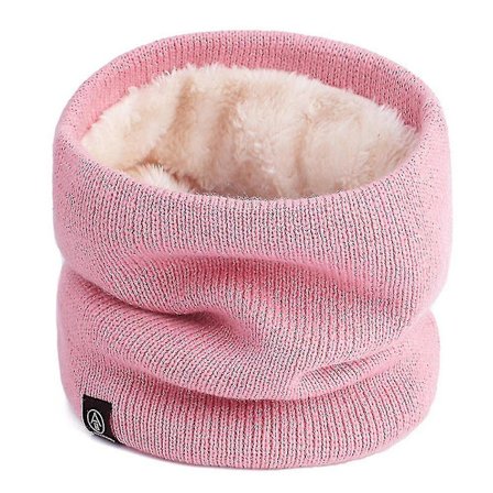 Yougangwinter halsvärmare stickad fleecefodrad Snood Motorcykel thermal halsdukar