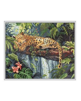 Diamond Painting Leopard ruht