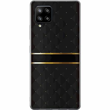 Samsung Galaxy A42 5g Genomskinligt Skal Golden Stripes