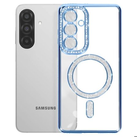 Coque Diamant för Samsung Galaxy A26 MagSafe Contour Strass Blå