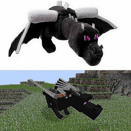 24'' Minecraft Ender Dragon Blød Plyslegetøj Actionfigur