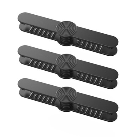 3 Stk Køkkenapparat Ledning Opruller Strømledning Organizer SORT