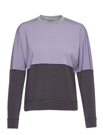 W Momentum Ls Crewe Purple Icebreaker