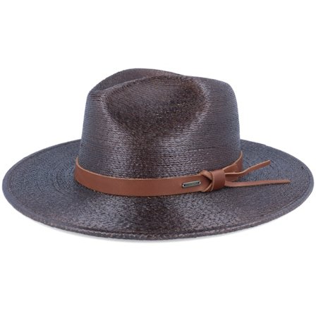 Brixton - Field Proper Deep Brown Straw Hat Straw Brown Hat - @ Hatstore