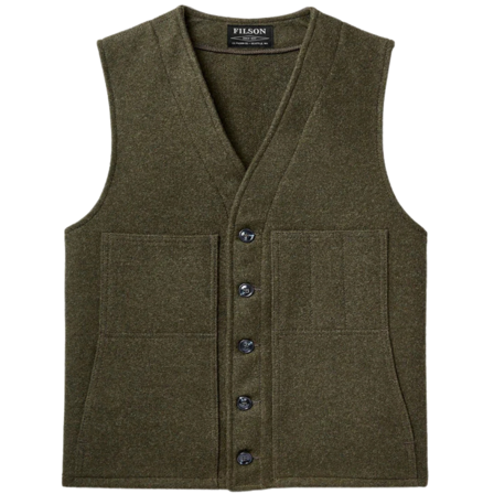 Filson Mackinaw Wool Vest Forest Green