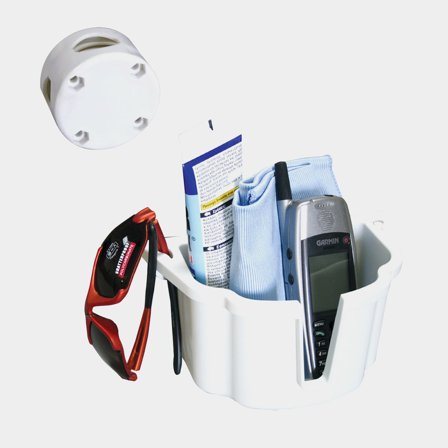 Support de rangement pour telephone portable Nuova Rade Store-All Galley Case, 19 x 11.3 x 10 cm, blanc + chandelier de coupée