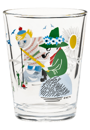 Arabia Mumin Glas 22Cl Fiske Kök & matlagning Flerfärgad 22 CL