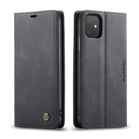 CaseMe Retro Plånboksfodral iPhone 11 Svart