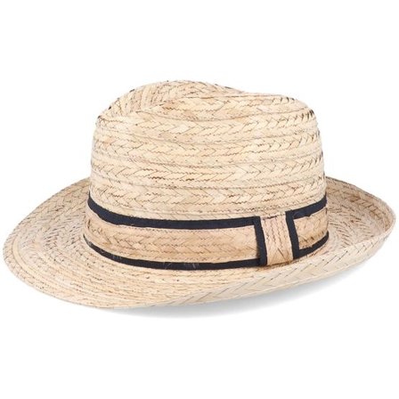MJM Hats - Beige straw Hatt - Conrad Brown Straw Hat @ Hatstore