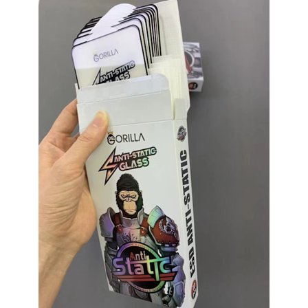 Skal för iPhone 17 PRO Gorilla King HD enkel härdat film hög seghet härdat film stor fiskig film elektropläterad fingeravtrycksolja