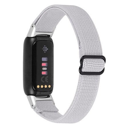 Fitbit Luxe klockarmband i nylon - Ljusgrå