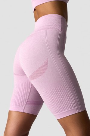 ICANIWILL - Soft Seamless Biker Shorts Wmn Lavender Melange - Dame - ICIW