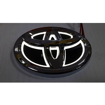 One Piece LED Bil Front og Bag Logo Lys Badge Lys Logo Sticker til Toyota