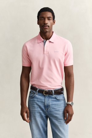 GANT Herren Kontrast Piqué Poloshirt (XL) Rosa