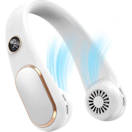 Hurtigopladelig halsventilator, bærbar personlig ventilator, håndfri, USB-drevet