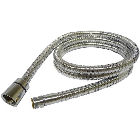 200 cm bruseslange i rustfrit stål til badekar - fin gevindhane til standard brusehovedtilslutning{AZC}