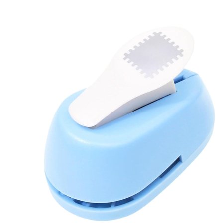 ING Firkantet Stempelstansemaskine Manuel Multifunktionelt Skæreværktøj til Kort, Scrapbog og Fotoalbum Ideel til Skole, Ferier og Gaver