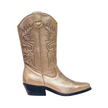 Dwrs High Texas metallic - WesternLaarzen , Geel , Dames , Maat: 41 EU Cowboylaarzen