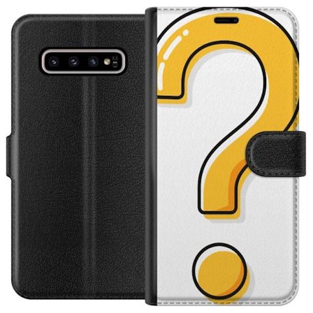 Kompatibelt Lommeboketui til Samsung Galaxy S10+ Spørsmålstegn