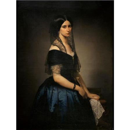 Antonietta Tarsis Basilico (1851), Francesco Hayez Brun