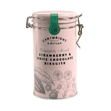 Cartwright & Butler Kakor Strawberry White Choc Skafferi torrvaror Unisex Blå 200G