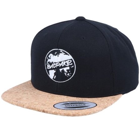 Bacpakr - Svart snapback Keps - Bacpakr Cork Black Snapback @ Hatstore