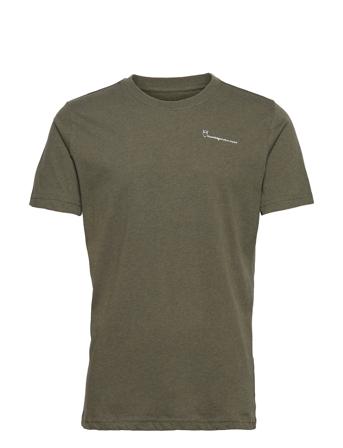 Alder Knowledgecotton Tee - Gots/Ve T-shirts Short-sleeved Vihreä Knowledge Cotton Apparel