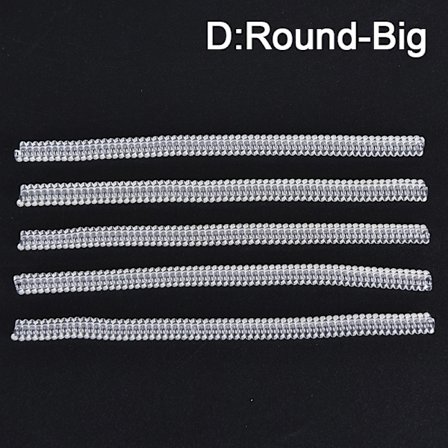 5st osynlig genomskinlig spiralbaserad ringstorleksjustering Re