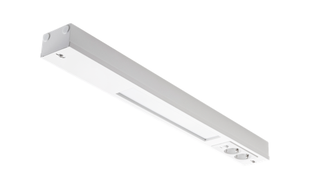 SG Armaturen Namsen 600 Benkarmatur 600 mm, LED, 12 W, med stikkontakt, Belysning