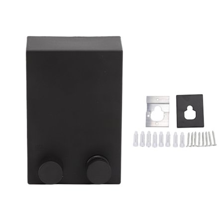 Inntrekkbar klesvask i rustfritt stål, kraftig klesvask for innendørs og utendørs bruk, svart