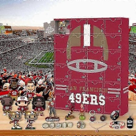 2025 Fotballfigurer Julekalender Dukker Jul 24 Dager Nedtelling Blindboks Overraskelsesgave