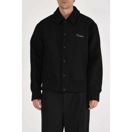 Msgm, Light Jackets Zwart, Heren, Maat:L,Polyamide
