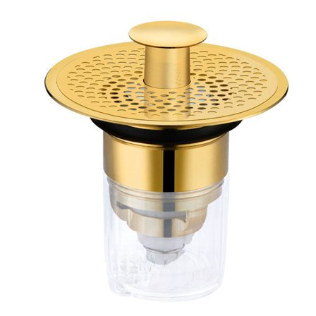 Universal Baderomsvask Propp, Basseng Pop-Up Avløpsfilter, Baderoms Konverteringsvask Avløpssil Plugg med Kurv Hårfanger