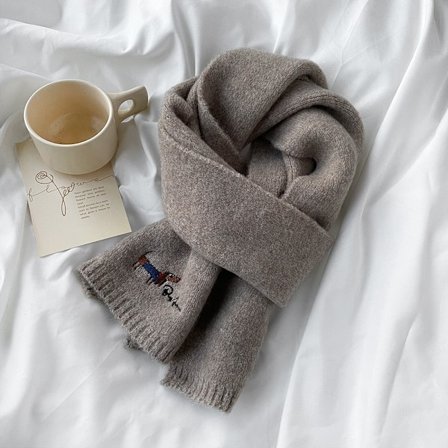 Damhalsduk med taxmönster, enkel matchande halsduk