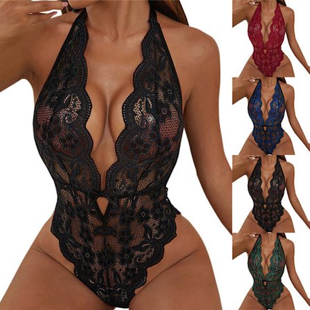 Dame Blonde Body Sexet Undertøj Teddy Babydoll Natkjole Undertøj Natkjole Rød Rød S