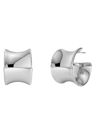 Edblad Cane Hoops S Steel Smycken & klockor Dam Grå ONESIZE