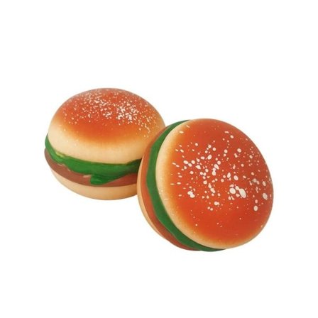 Burger Stress Ball 3D Squishy Hamburger Fidget Legetøj Silicone Dekompression Silicone Squeeze Fidget Ball Fidget Sanselegetøj