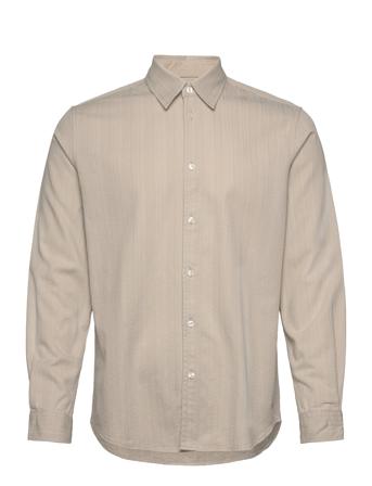 Liam Fx Shirt 14979 Skjorte Uformell Beige Samsøe Samsøe*Betinget Tilbud