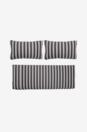 Bloomingville - Kuddfodral Mundo, set om 3 - Svart - Prydnadskuddar & kuddfodral - Från Homeroom