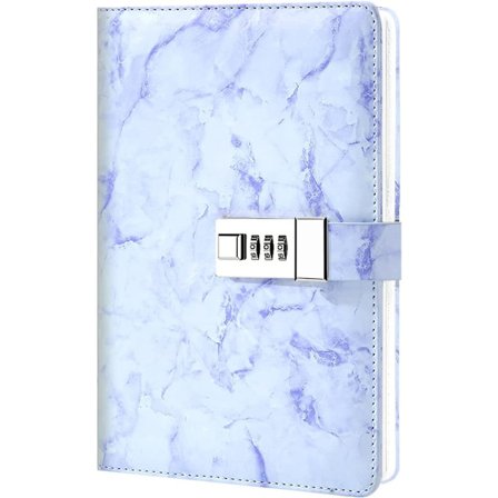 Dagbog A5, 360 sider kunstlæder Hardcover Journal Notebooks med penholder, perfekt til kontor skole hjem forretningsskrivning (sort)