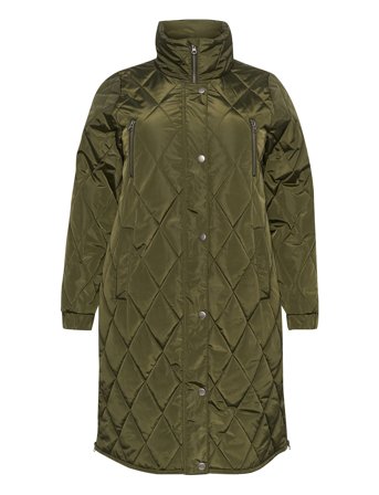 Kclinda Quilt Jacket Khaki Kaffe Curve