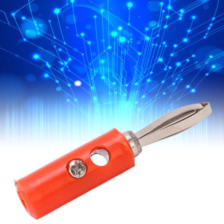 Bananeplugg JT‐002 4mm Ny Type Bananeplugg Loddefri Ledninger Læringsinstrumentkontakt Rød