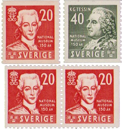 Sverige - AFA 297-298+297Cv-297Ch - Postfrisk