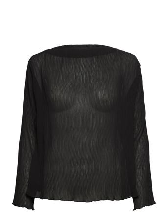 Sigrid Blouse 3 Bluse Langermet Svart Minus*Betinget Tilbud