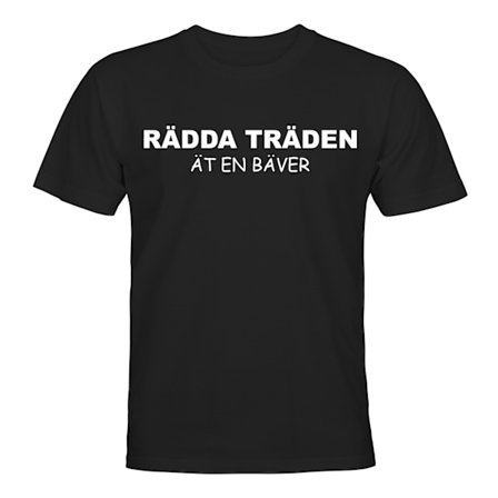 Radda Träden Ät En Bäver - T-SHIRT - HERR