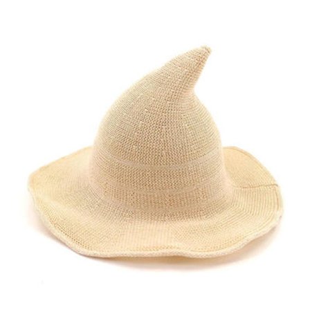 Halloween Häxhatt Long Point Hat BEIGE beige