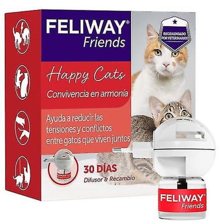 Feliway Friends Diffuser + Refill (katter, treningshjelpemidler, anti-stress)