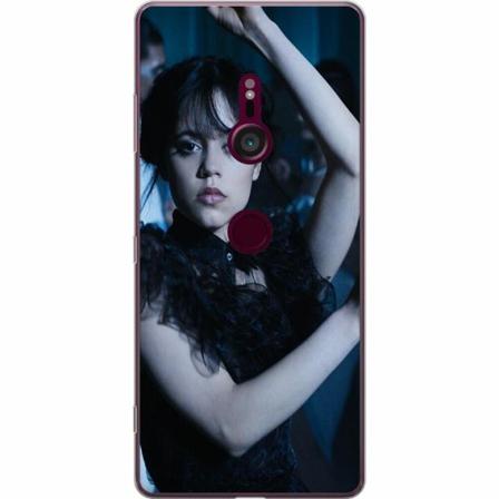 Sony Xperia Xz3 Genomskinligt Skal Wednesday Addams